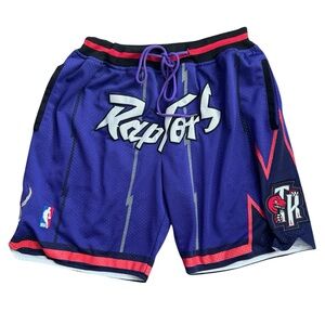 Vintage 90s NBA Toronto Raptors Basketball Shorts 1998 - 1999 Just Don